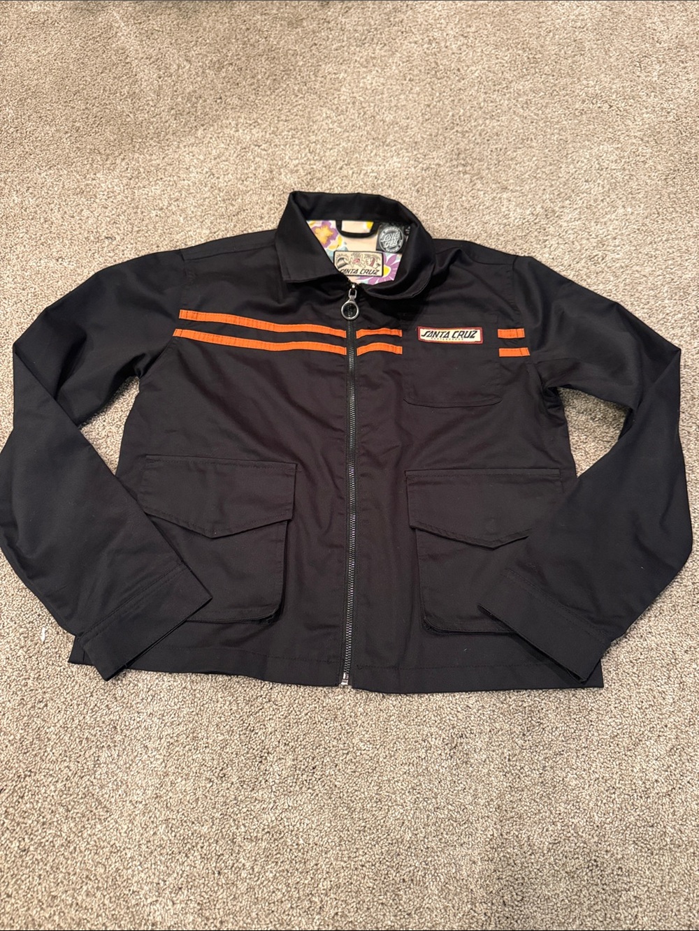 New w out tags Santa Cruz skateboard xsmall utility jacket